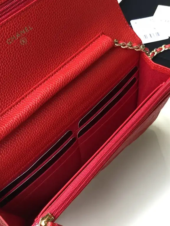 Firstbag Ru GOLD CHAIN WALLET CHANEL HARDWARE WITH CAVIAR 0609
